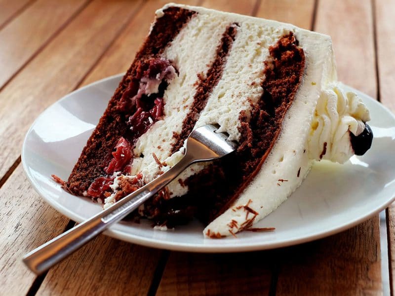 Hausgemachter Kuchen im Wandercafé Hardt